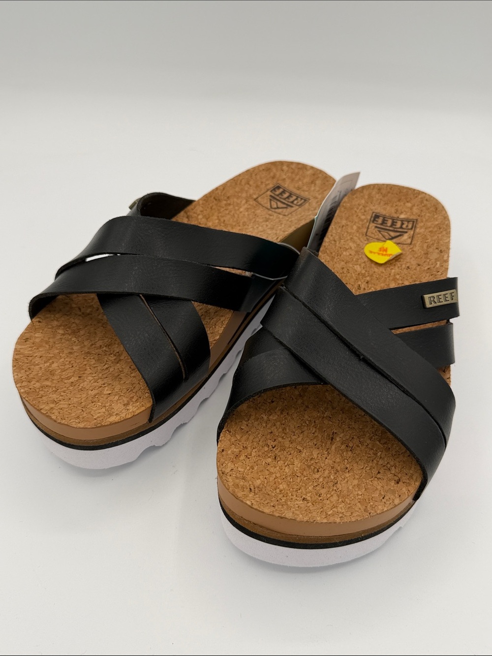 Reef Cushion Bloom Hi, black/tan